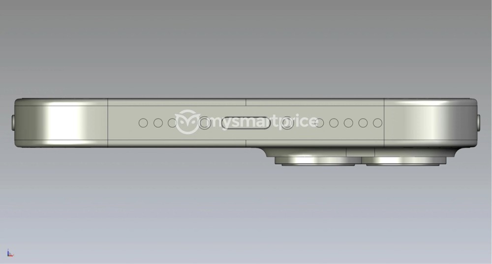 保留小刘海！苹果 iPhone14 CAD 渲染图曝光(图5)