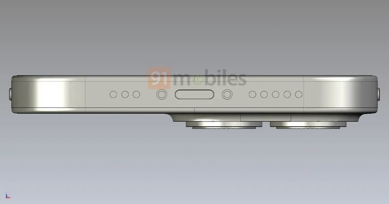 保留小刘海！苹果 iPhone14 CAD 渲染图曝光(图10)